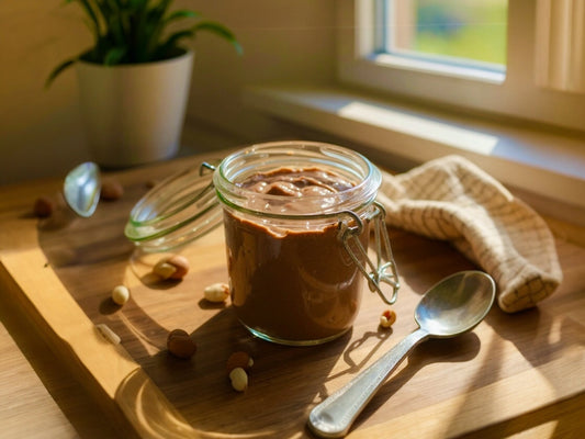 Piemonteser Haselnuss-Schokoladencreme mit Olivenöl